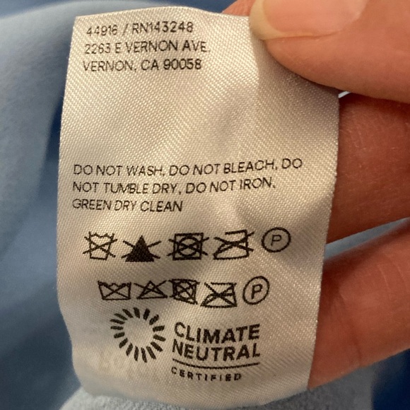 Reformation Weslan Dress Light Blue Size 2 - Picture 11 of 14